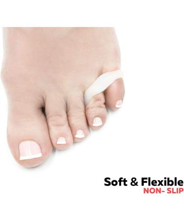 Toe Separator & Gel Buddy Separator Rail - 6 Pieces | Relieve Pain & Align Toes - Washable & Reusable - Buy Online on GoSupps.com