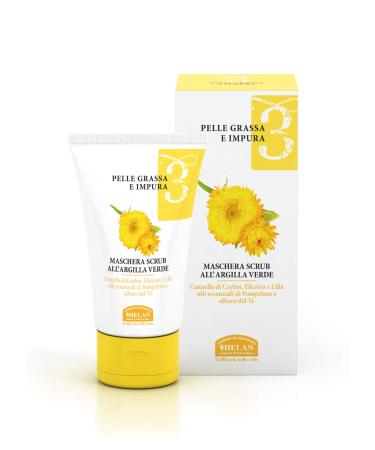 Helan Helan Face Line 3 Green Clay Scrub Mask Oily Skin 50 ml