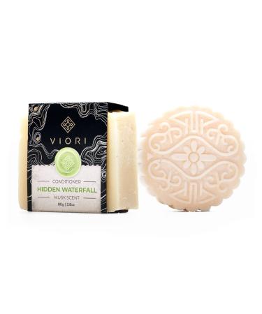 VIORI Hidden Waterfall Shampoo & Conditioner Bar Set WITHOUT Bamboo Holder - Handcrafted with Longsheng Rice Water & Natural Ingredients - Sulfate-free, Paraben-free, Phthalate-free, 100% Vegan