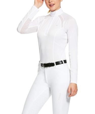 ARIAT Women's Sunstopper 2.0 Show Shirt - Medium White | Lightweight & Breathable - Buy Online on GoSupps.com