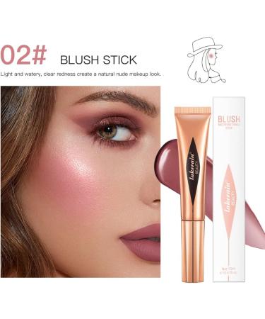 Silky Liquid Contour & Highlighter Wand - Cream Blush & Bronzer Stick with Cushion Applicator - Natural Face Glow (#02) - 1 Count - Buy Online on GoSupps.com