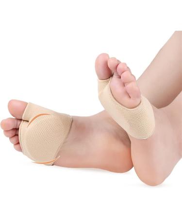 Jinlingnb Half Toe Gel Pads for Men & Women - Comfortable Midfoot Cosmolstery Prevent Blisters & Support Diabetic Feet - Beige - Buy Online on GoSupps.com