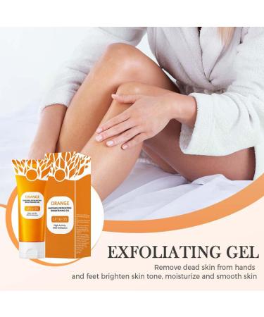 Gmeelan Orange Exfoliating Whitening Gel Scrub 2-Pack - Brightening Facial Cleanser with Vitamin C Dark Spot Treatment for Face & Body Complete 2-Bottle Skincare Course (1 PCS) 1.7 Fl Oz (Pack of 2) - Buy Online on GoSupps.com