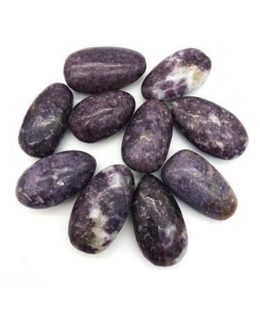 1 Natural Purple Mica Quartz Polished Palm Stone Crystal Gem Specimen Suitable for Home PEIQIYIN Stone Mineral Specimen