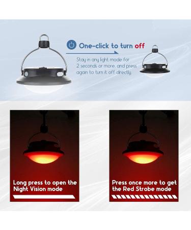 SUBOOS Gen 2 Pro LED Camping Lantern - Rechargeable Tent Light with Adjustable Angles, 5 Light Modes, 200h Runtime - 5200mAh Power Bank - for Camping, Hiking, Hurricane, Emergency, Outage - Black - Buy Online on GoSupps.com