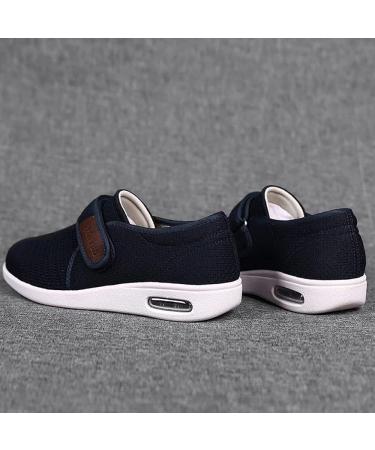 EKSED Quiteyan Diabetic Slippers for Women - Anti-Slip Breathable House Shoes - Blue Size 12 - Buy Online on GoSupps.com