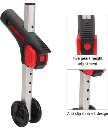 Wheelchairs Tippers High Load Bearing Aluminum Alloy Slip Resistant 5 Gear Wheelchair Rear Replacement Tippers for Patients (Diameter 0.87in) - Buy Online on GoSupps.com