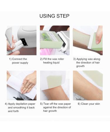 Professional Hair Removal Wax Cartridge - 100g Roll-On Depilatory Wax with Green Tea for Smooth Skin | International Shipping Available - Buy Online on GoSupps.com