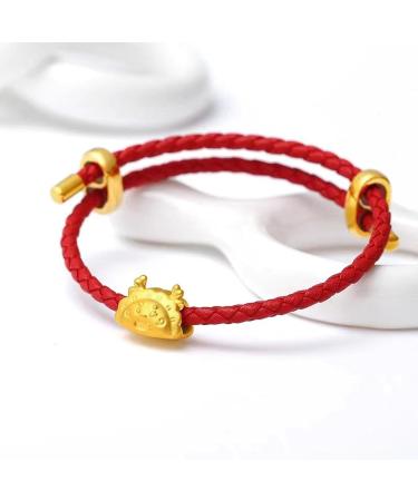Shop Oralgos Vintage Handmade Metal-Dragon Charm Bracelet - Adjustable Braided Black Statement Jewelry - Buy Online on GoSupps.com