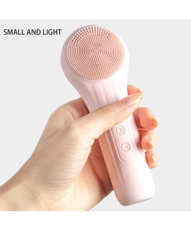 Electric Face Scrubber Silicone Cleansing Brush Waterproof and Rechargeable Silicone Face Scrubber Facial Brushes for Cleaning and Exfoliating Pink - Buy Online on GoSupps.com