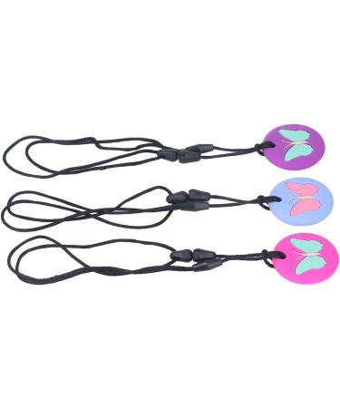 Alomejor Silicone Teething Toys for Babies - 3pcs Necklace Cute Pattern Soft Sensory Chewing Chain for Newborns - Portable and Safe - Buy Online on GoSupps.com