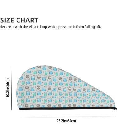 Owl Microfiber Hair Towel - Super Absorbent Coral Velvet Wrap for Women & Curly Thick Hair | Quick Dry Solution - Buy Online on GoSupps.com