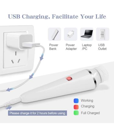 Cleansing Brush Electric Waterproof Face Brush 3 Speed Modes Face Brush for Cleaning and Exfoliating 4 Brush Heads Blackhead Removal USB Charging (Three Colors Random) - Buy Online on GoSupps.com