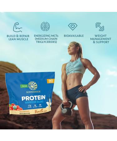 Chocolate Peanut Butter & Vanilla Organic Plant Based Protein Powder Set | Bundle & Save | Vegan Organic Protein Powder | Non-GMO Soy Dairy & Gluten Free (90 Servings Vanilla 30 Servings Choco PB) - Buy Online on GoSupps.com