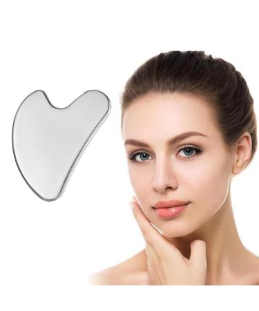 JDXun Gua Sha Stainless Steel Massage Tool - Heart Shape Gua Sha for Face & Neck Skincare - Buy Online on GoSupps.com