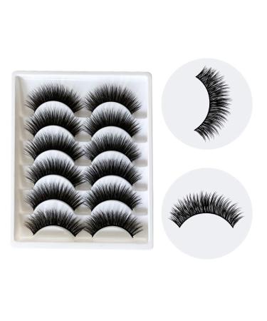 6 Pairs of Natural Fluffy 3D False Eyelashes - Reusable and Long Thick Eyelashes for Makeup Extension - Pack of 1 - Buy Online on GoSupps.com