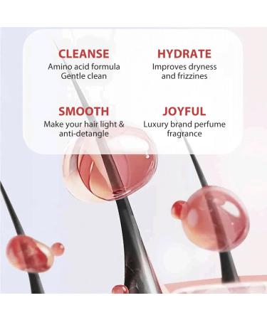 Bee & Flower Amino Acid Shampoo 500ml - Nourishing Smooth & Glossy Shampoo for Men & Women | Cherry Strawberry & Cedarwood Scents - Buy Online on GoSupps.com