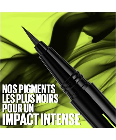 Maybelline New York - Ultra-Pigmented Waterproof Felt-Tip Eyeliner - Precision Tip - 24H Hold - Tattoo Liner Ink Pen - 880 Jet Black (Black) - Buy Online on GoSupps.com