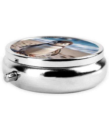 Buy ZhongGuo Cute Penguin Printed Pill Organizer - Mini Travel Pill Box for Purse | Iron Plating | One Size - Buy Online on GoSupps.com