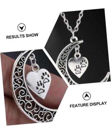 CALLARON Moon Peach Heart Necklace Necklaces Love Heart Necklace Women Necklace Fine - Buy Online on GoSupps.com
