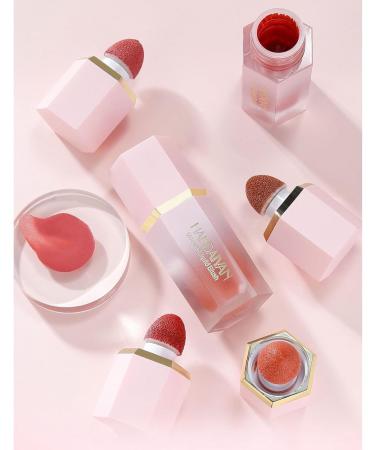 HANDAIYAN Blush Stick Liquid Blush High Pigment Weightless Long-Wearing Natural-Looking Dewy Finish Skin Tint Cheek Tint Makeup (01#Love Cake with Fine Glitter) - Buy Online on GoSupps.com