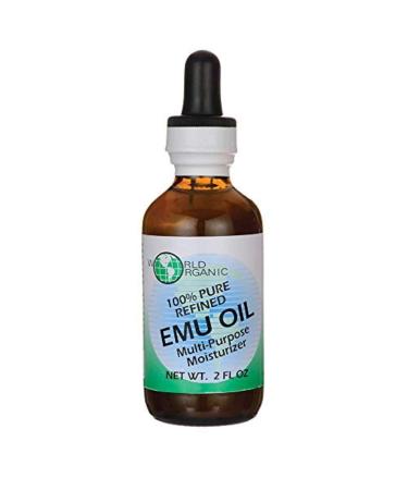 World Organics: Emu Oil 100% Pure W/Dropper 2 oz