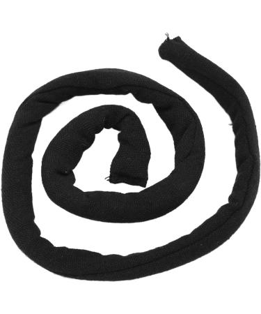 Spiral Lock Hair Ties Bendable Long Dreadlock Ponytail Holder for Thick Curly Hair Pure Black - Buy Online on GoSupps.com