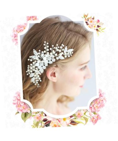 Ipetboom Hair Comb for Bride Easy to Use Hair Comb Artificial Flower Hair Comb Bride Headpieces for Wedding For Girl Friends Wedding Hair Comb Bridal Headwear Accessories Manual - Buy Online on GoSupps.com