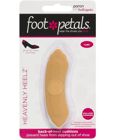 Buy Foot Petals Heavenly Heel Poron Cushion - Softspots Dual-Density Handles | Comfort & Support for Shoes - Buttercup Standard Size - Buy Online on GoSupps.com