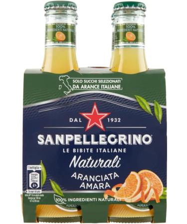 San Pellegrino Aranciata Amara Pack of 48 soft drinks with bitter orange + disposable glass bottle Tonica Rovere 20 cl - Buy Online on GoSupps.com