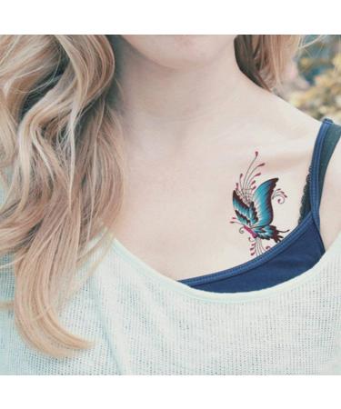Butterfly Temporary Tattoos for women sexy 6 Pcs by Yesallwas Waterproof long lasting Fake Tattoos Stickers for Arms Shoulders sexy body tattoos 6cmx10.5cm/2.36x4.13 inches (LxW) (A) - Buy Online on GoSupps.com