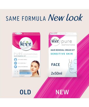 Shop Veet Face Cream Kit Sensitive (2x50ml) - Perfect for Smooth Skin | Buy Internationally - Buy Online on GoSupps.com