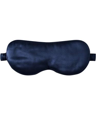 Zimasilk 100% Pure Mulberry Silk Sleep Mask | 22 Momme | Ultra Soft & Comfortable Navy Blue Eye Mask for Restful Sleep - Buy Online on GoSupps.com