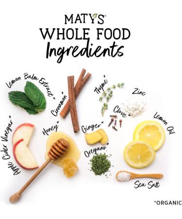 Maty's Organic Children's Mucus Cough Syrup - Honey, Thyme & Ginger - 6 fl oz - Buy Online on GoSupps.com