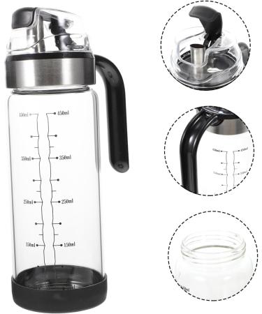Zerodeko Soy Sauce Pot Soy Sauce Container 3pcs Automatic Opening and Closing Oiler 304 Stainless Steel Glass Oil Liquid Kitchen Vinegar Jars Glass Oil Dispenser 22X7X7CMx3pcs As Shownx3pcs - Buy Online on GoSupps.com