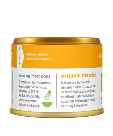 Organic Matcha Love Ceremonial Green Tea Powder - 0.7oz Canister (Pack of 1) - Buy Online on GoSupps.com