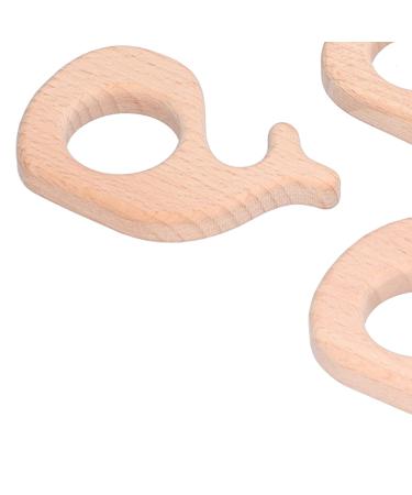 Shanrya Baby Teething Ring Set - 5pcs DIY Wooden Pacifier Chain & Childhood Disease Toys - Ideal for Jewelry Accessories - Buy Online on GoSupps.com