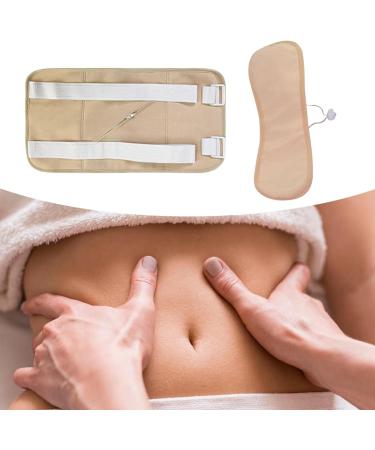 Fenteer Castor Oil Compress - 2 Pieces Adjustable Elastic Band Washable Sleep Aid Khaki Color - Anti-Oil Output - Buy Online on GoSupps.com