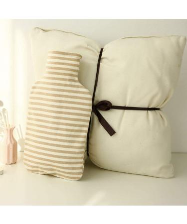 Fashy Hot Water Bottle with Organic Cotton Cover - Ivory, 67oz - Buy Online on GoSupps.com