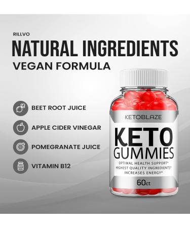 Keto Blaze ACV Gummies - Advanced Formula with B12, Beet Root Juice for Men and Women (60 Gummies) - Buy Online on GoSupps.com