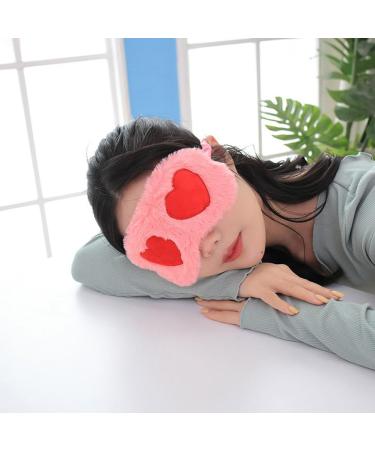 Night Eyeshade 2pcs - Cute Sleep Mask & Heart-Shaped Ice Bag for Comfortable Sleep | Funny Eye Masks for Girls - Buy Online on GoSupps.com
