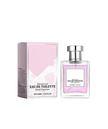 VEFSU Perfume Rose Petal Eau De Toilette Delicate Portable Fragrance 50ML (White One Size) 1 Fl Oz (Pack of 1) White