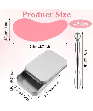 Silicone Under Eye Patches - Reusable Eye Masks for Puffy Eyes | 4 Pairs with Metal Applicator for Lifting & Fine Line Reduction - Buy Online on GoSupps.com