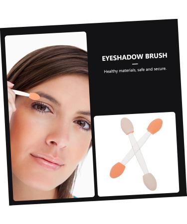 BIUDECO 100pcs Double Ended Eyeshadow Brush Eyeshadow Makeup Tool Makeup Brush Sponge Eyeshadow Stick Cosmetic Tool Eye Makeup Applicator Sponge Brush Cosmetic Applicator Dual-side 6.5x1.3cm White - Buy Online on GoSupps.com