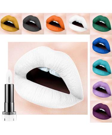 Kilshye Matte Lipstick Hight Pigment Lipsticks Long Lasting Lip Stick Waterproof Lips Gloss Cream Lipgloss Makeup for Women and Girls Pack of 1 (B- White 27)