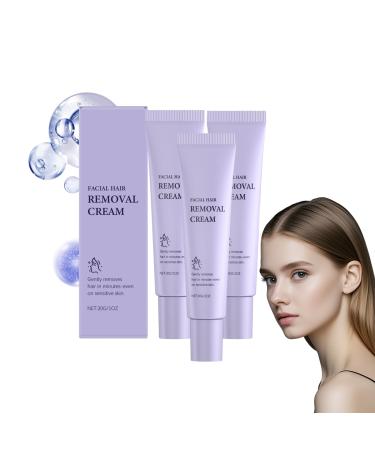 Cr me d pilatoire visage femme - D pilatoire doux visage et corps solution indolore pour les poils du bikini et des parties intimes peau lisse longue dur e pour tous types de peau (3 pi ces)