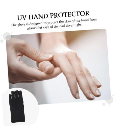 minkissy 2 Pairs Gloves Nail Dryers Nail Art Accessories Nail Polish Dryer Nail Lamp Dryer Gloves Fingerless Anti Uv Glove Nail Uv Shield Gloves Anti-uv Gloves Uv Hand Gloves - Buy Online on GoSupps.com