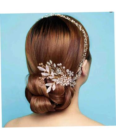 Angoily 1pc Pearl Hair Pin Wedding Hair Side Combs Wedding Hair Accessories Rhinestone Hair Accessories Bridal Pearl Hair Comb Tiara European Style Bride Wedding Accessories - Buy Online on GoSupps.com