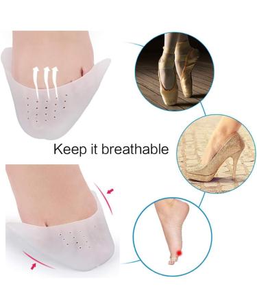 3 Pairs Professional Silicone Gel Toe Protectors | Forefoot Cushions for Ballet Pointe Dance Shoes - White - Buy Online on GoSupps.com