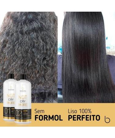 Borabella Nao Chore Mais No More Crying Brazilian Keratin Treatment 2x1000ml - Progressive Brush Smoothing & Straightening System for 100% Straight Volume-Reducing Hair - Buy Online on GoSupps.com